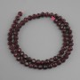 Beads Tourmaline Rubellite natural gemstone faceted rondelle, diameter 6x5, 5mm+- , length 36cm+-