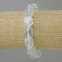 Opalite bracelet with facets, diameter 11–12x10–11 mm +- beads 3 mm +- length 18 cm +- stretch