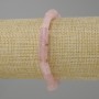 Bracelet Rose Quartz tumbled, diameter 10-12x6-7mm± beads 3mm±, length 18cm± stretch