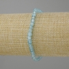 Topaz bracelet faceted cube, diameter 4×4 mm +/-, length 18 cm +/- stretch