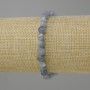 Aquamarine bracelet faceted diamond shape, diameter 6x5mm +/-, length 18cm +/- stretch