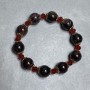 Garnet bracelet bead 13mm+- Czech crystal, length 18cm +- stretch