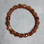 Bracelet Nephrite Moshon faceted cube 7mm +/-, length 18cm +/- stretch