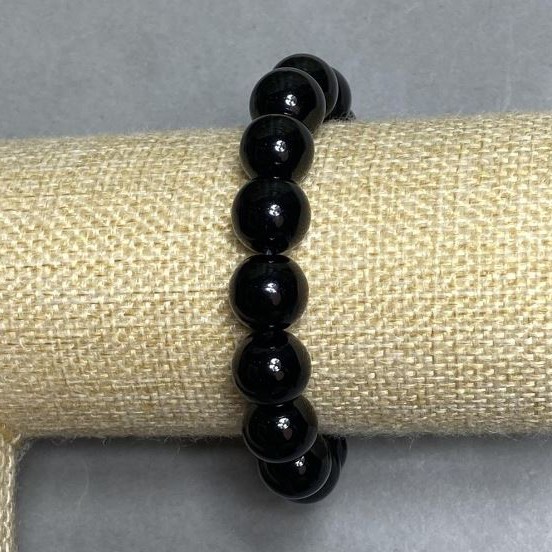 Bracelet Agate round bead, diameter 12 mm +/-, length 18 cm +/- stretch