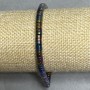Hematite bracelet roundel, diameter 5x2 mm +/-, length 18 cm +/- stretch