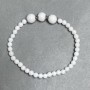 Agate bead bracelet, round beads 4.5–8 mm (±), length 18 cm (±) stretch