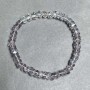 Bracelet with beads in Swarovski style 6x4mm+- Czech crystal 6x5mm+- length 18cm +- stretch