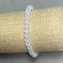 Bracelet Czech crystal faceted rondelle 6x5mm +- length 18cm +- stretch