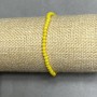 Bracelet Czech crystal faceted rondelle 3x2, 5mm ±, length 18cm ± stretch