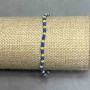 Bracelet Czech crystal faceted rondelle 3x2, 5mm+- , length 18cm +- stretch