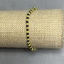 Bracelet Czech crystal faceted rondelle 3x2, 5 mm +-, length 18 cm +- stretch