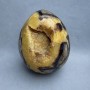 Souvenir egg natural stone Septaria, diameter 108×85 mm ± weight 1120 g