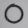 Tourmaline Faceted Round Beads, diameter 4mm+-, length 38cm+