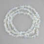 Opalite moonstone beads tumbled, diameter 7-10x3-6mm+-, length 78cm+-