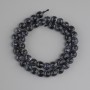 Fire Agate beads faceted round bead, diameter 8mm +/-, length 35cm +/-