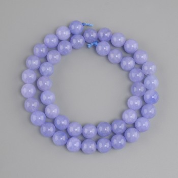 Aquamarine beads smooth round bead, diameter 8.5 mm ±, length 38 cm ± on a string