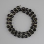 Tourmaline beads faceted cube, diameter 7x7mm ±, bead 3mm ±, length 38cm ± on a string