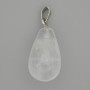 Pendant Rock Crystal drop 22x13mm+- , length 32mm+