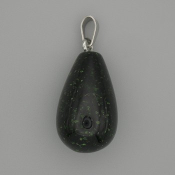Pendant Green Aventurine Drop 22x13 mm+-, Length 32 mm+-