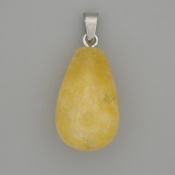 Citrine pendant drop 22x13 mm +/-, length 32 mm +/-
