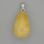 Citrine pendant drop 22x13 mm +/-, length 32 mm +/-