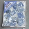 Souvenir stone Blue Calcite assorted sizes (price per box) 10x8 cm+