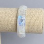Adularia bracelet, smooth link segments, diameter 16×16–17 mm +- , length 18 cm +- stretch