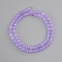 Amethyst beads, faceted round bead, diameter 6mm ±, length 37cm ± on a string