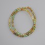 Beads Brazilian Agate smooth round bead, diameter 4mm ±, length 36cm ± on a string