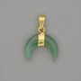 Moon pendant Jade, diameter 16mm +- , length 24mm +-