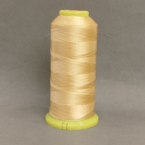 Reel of nylon thread, 0.3 mm diameter for crafts, 500 m, yellow color