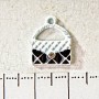 Lady's Handbag Pendant Charm, 15mm, Pack of 5pcs