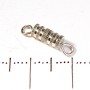Locking (screw) clasp for beads and bracelets, pack of 15