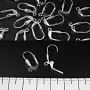 Leaf Ear Wires "French" Hook Light Metal 250pairs+- 250g+- 18x8mm