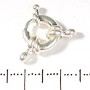 Donut Clasp for Beads and Bracelets 1-Strand Light
