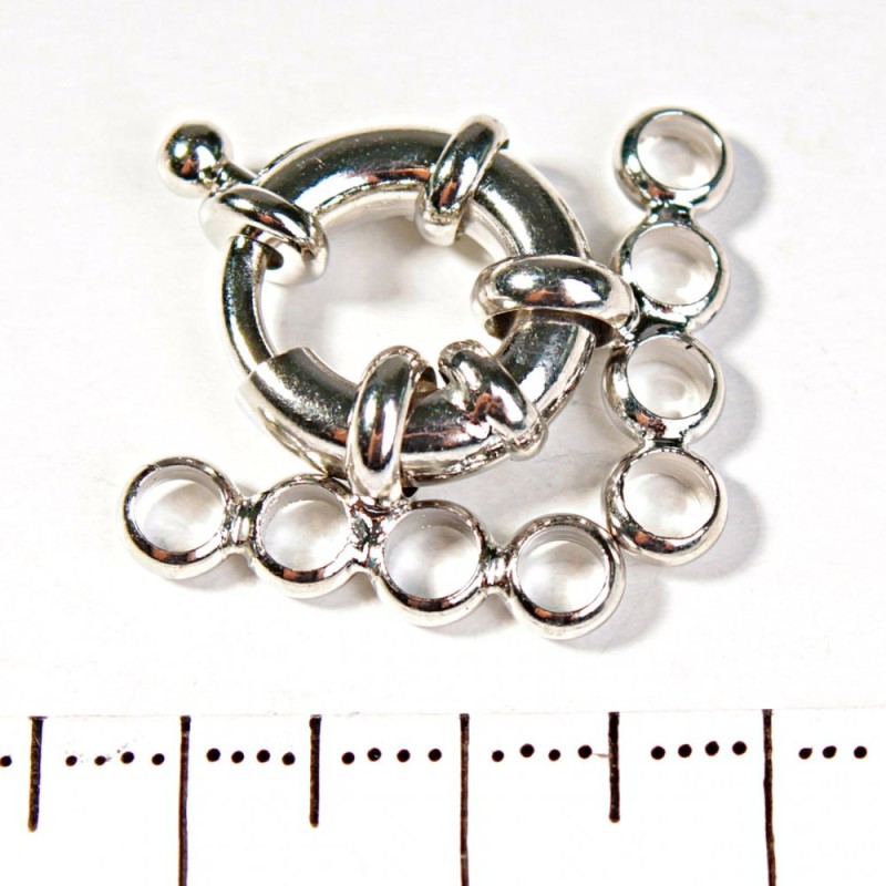 Donut Clasp for Beads and Bracelets 4-Strand
