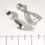 Pendants base with pin and cord base smooth large 20mm pack of 20