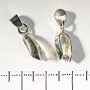 Price per pack /10pcs. 20 mm Pendant base with peg for cord edge