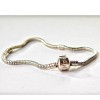 PANDORA Bracelet Base 20cm with Clip Clasp and Logo