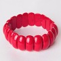 Bracelet Rectangular Links 2x1cm Pressed "Coral" Rectangular Links 2x1cm