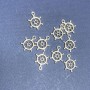(20mm) Findings Ship's Wheel Pendant pack 20g +/-22pcs