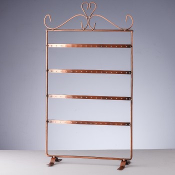Jewelry Stand, Earring Hanger, 4 Tiers, Copper, 37x20cm