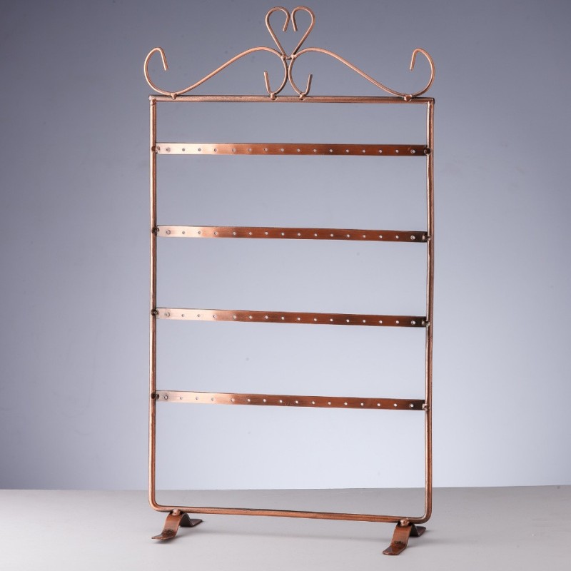 Jewelry Stand, Earring Hanger, 4 Tiers, Copper, 37x20cm