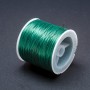Craft Elastic Cord Bobbin, Green, 30m+ Length