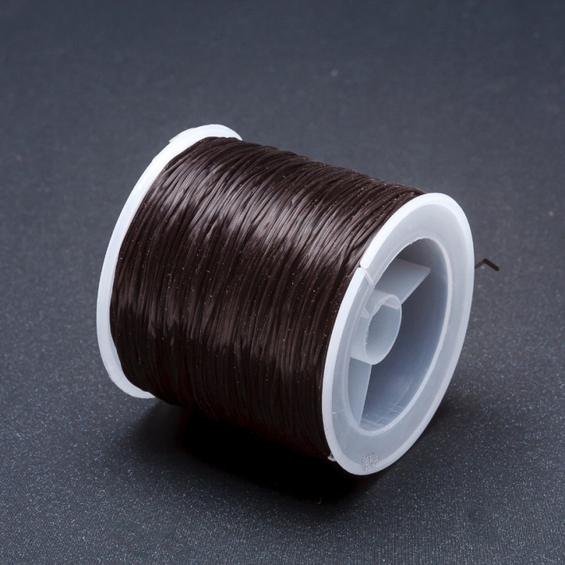Craft Elastic Cord Bobbin, Black, 30m+ Length