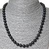 Shungite Necklace (Synthetic), Diameter 8mm, Length 50cm
