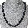 Shungite Necklace (Synthetic), 10mm Diameter, 50cm Length