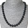 Shungite Necklace (Synthetic), 10mm Diameter, 50cm Length