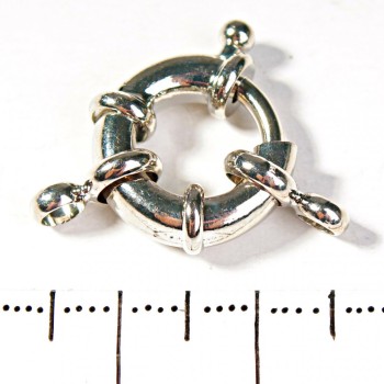 Donut Clasp for Beads and Bracelets 1-Strand Large 12mm