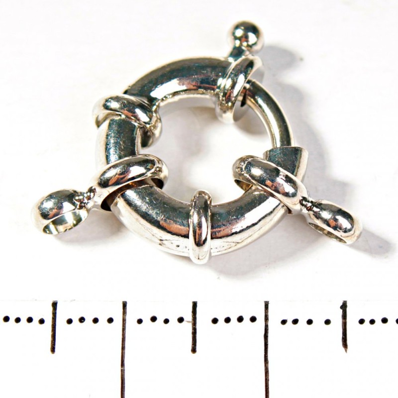 Donut Clasp for Beads and Bracelets 1-Strand Large 12mm